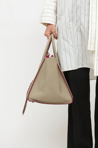 Celine // Black Leather Vertical Cabas Tote Bag – VSP Consignment