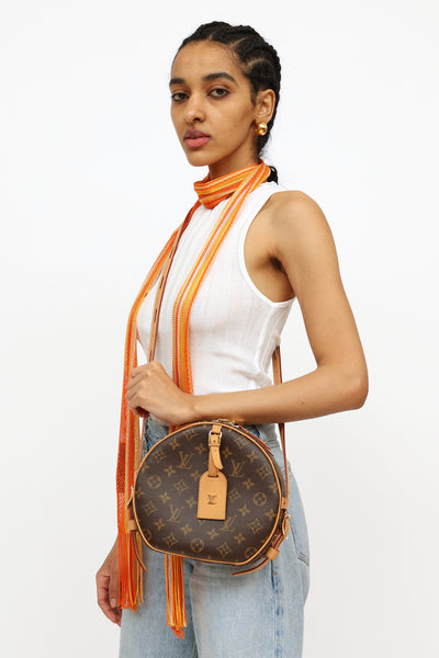 Louis Vuitton LV Boite tote handbag MM Brown Leather ref.475836 - Joli  Closet