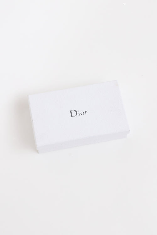 Dior Grey Leather Diorama Wallet On Chain