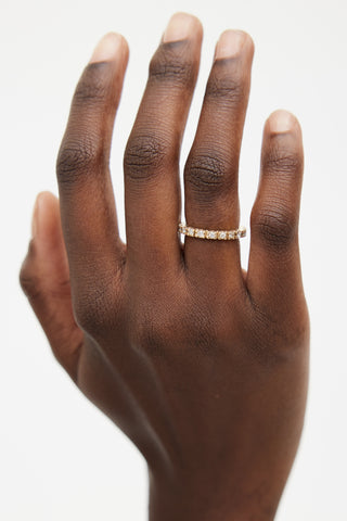 Fine Jewelry 14K Yellow Gold & Diamond Eternity Ring