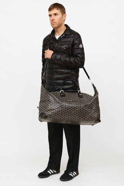 Duffle Bag Goyard Shoulder Bag Men Goyard // Black Brown Travel 55