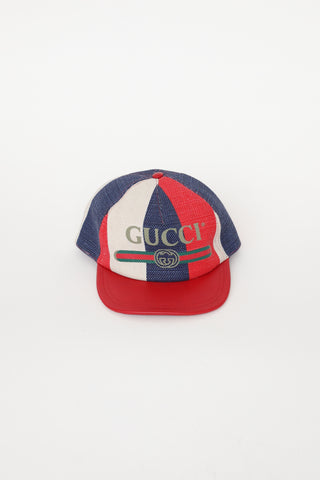 Gucci Red & Blue Striped Baseball Hat