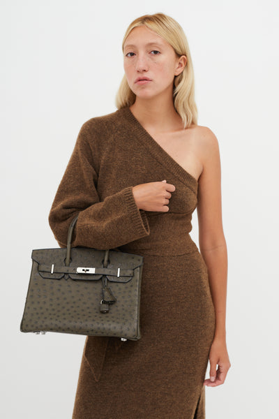 Hermès // Vert Olive Kelly 32 Barenia Leather Bag – VSP Consignment