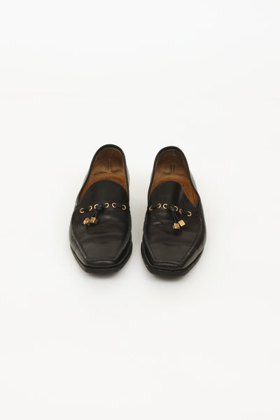 Louis Vuitton // Black Patent Leather Driving Loafer – VSP Consignment