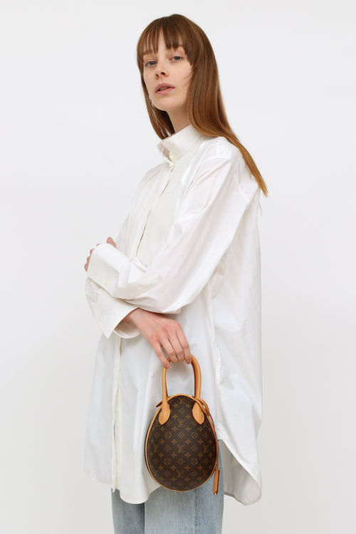 Louis Vuitton 2019 Brown & Black Monogram Egg Bag
