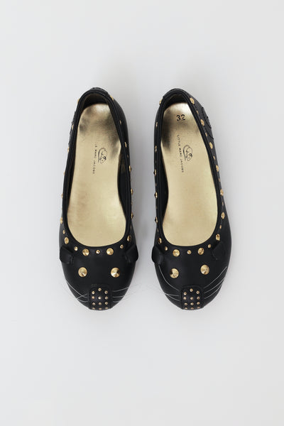 Marc Jacobs Kids Black Animal Ballet Flats VSP Consignment