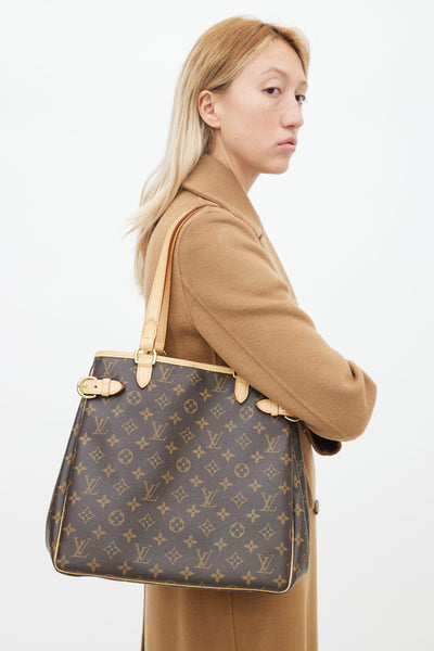 Batignolles leather handbag Louis Vuitton Brown in Leather - 34989735