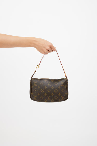 Pochette accessoire leather crossbody bag Louis Vuitton Brown in