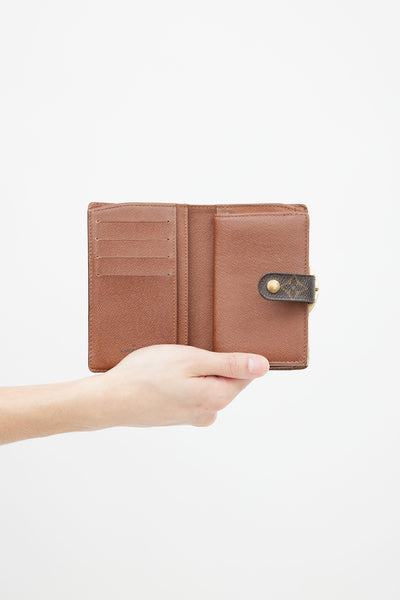 Louis Vuitton Monogram Viennois Bifold Wallet M61663 Brown PVC