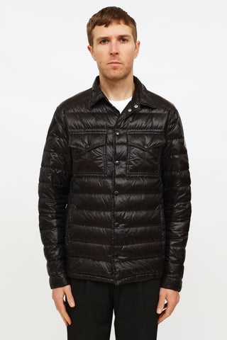 Moncler // Black Down Nylon Quilted Gregoire Puffer Jacket – VSP Consignment