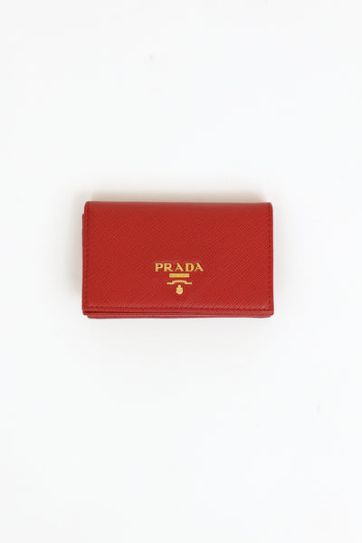 Prada // Pink Saffiano Leather Long Wallet – VSP Consignment