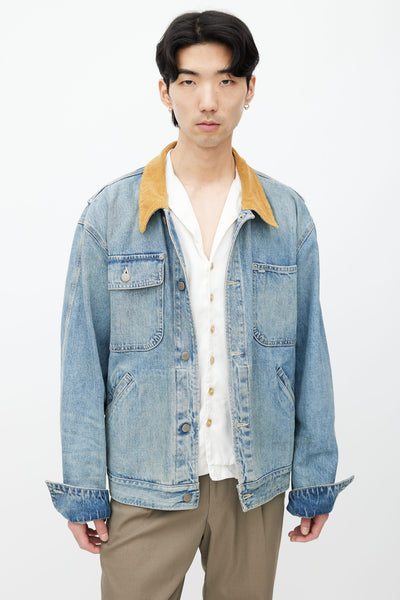 Ralph Lauren //  RRL Blue Sand Wash Denim Jacket – VSP Consignment