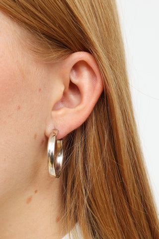 Tiffany & Co. Elsa Peretti Sterling Silver Hoop Earrings