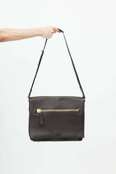 Dark Brown Shoulder Bag by Tom Ford for rent online
