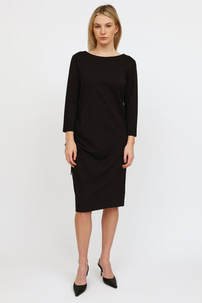 Buy the Escada Sport Women Black Midi Dress L