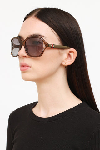 Gucci Brown GG Sunglasses