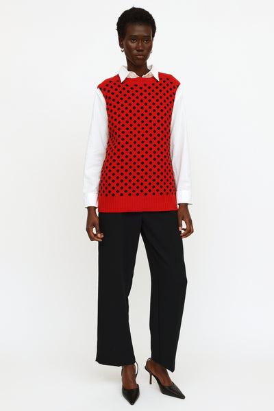 Polka dot hot sale cashmere sweater