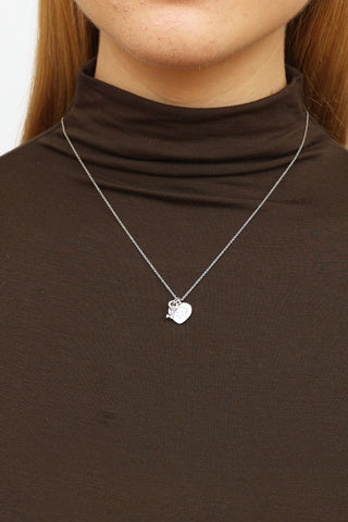 Tiffany & Co. Sterling Silver Love & Key Pendant Necklace