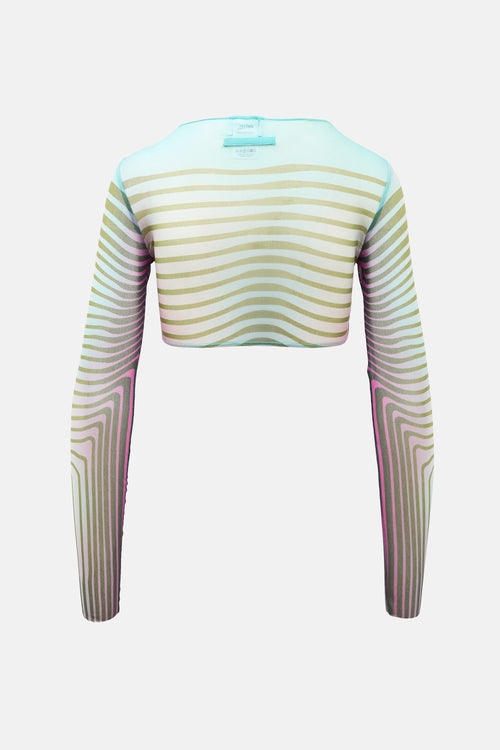 Jean Paul Gaultier Mesh The Body Morphing Crop Top