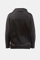 Basia Satin Mock Neck Top