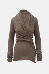 Rick Owens Draped Long Sleeve Top