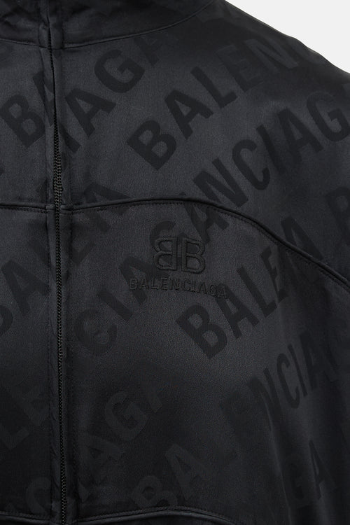 Balenciaga Homewear Silk Zip Up Sweater