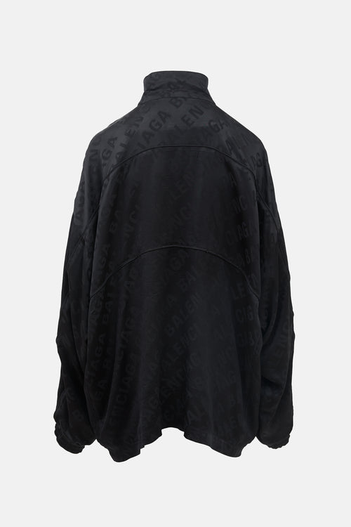 Balenciaga Homewear Silk Zip Up Sweater