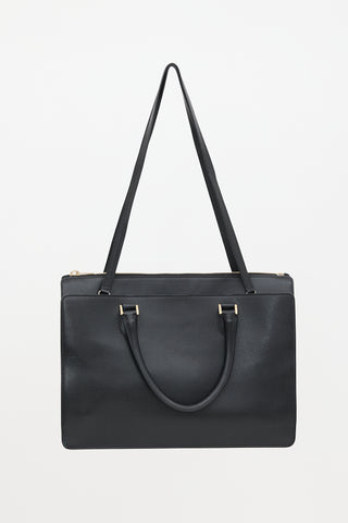 Valextra Leather Madison Bag