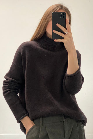 Brown Superfine Merino & Cashmere Sweater