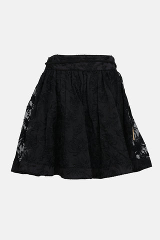 Zimmermann Silk Embroidered  Skirt
