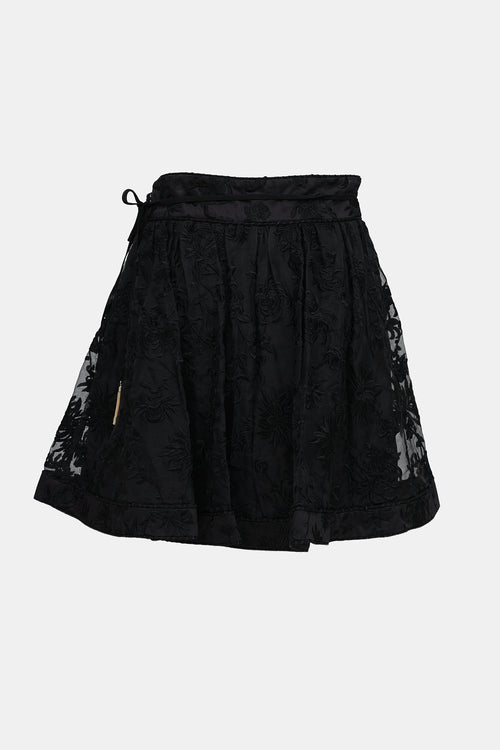 Zimmermann Silk Embroidered  Skirt