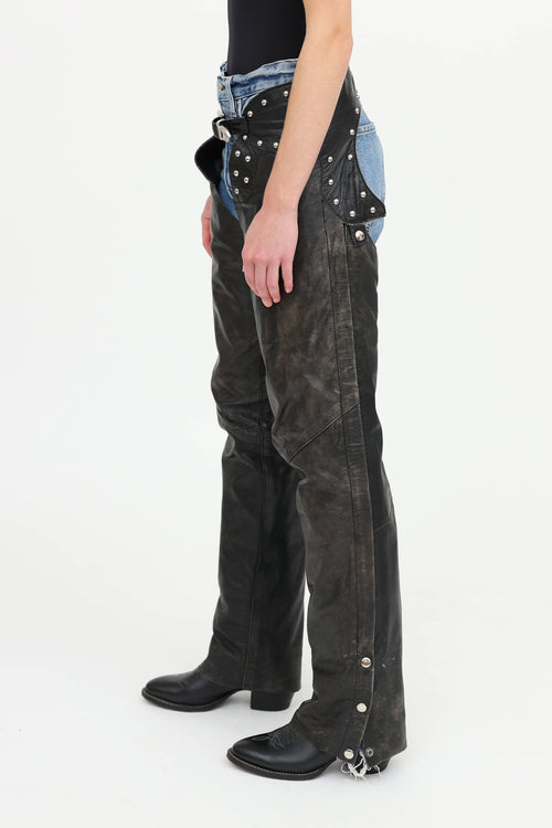 VSP Archive Leather Studded Chaps