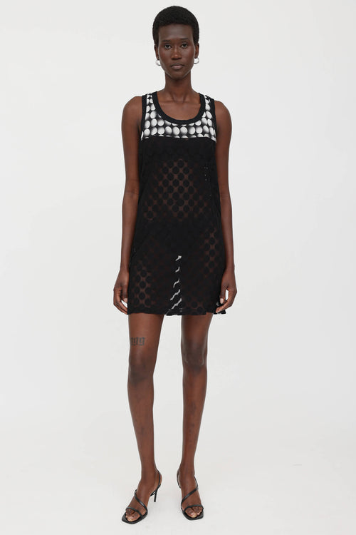 Polka Dot Mesh Dress