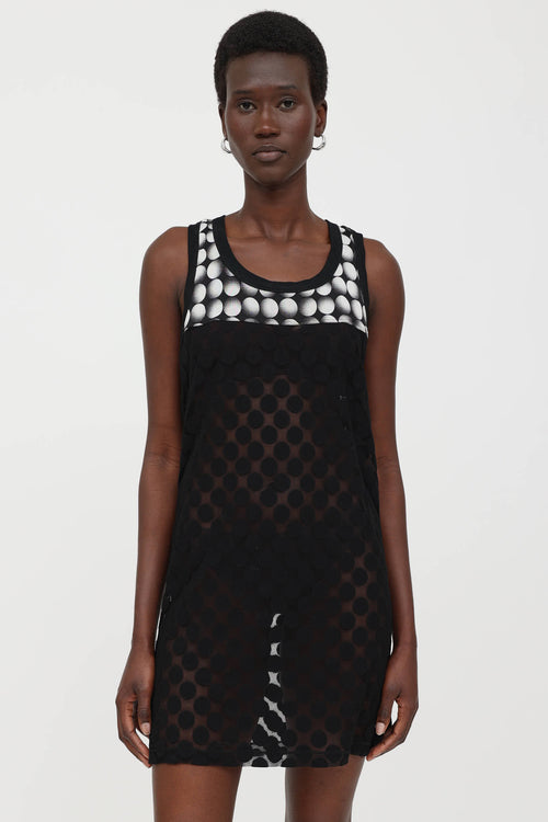 Polka Dot Mesh Dress