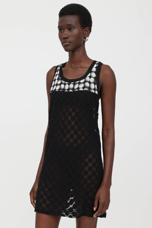 Polka Dot Mesh Dress