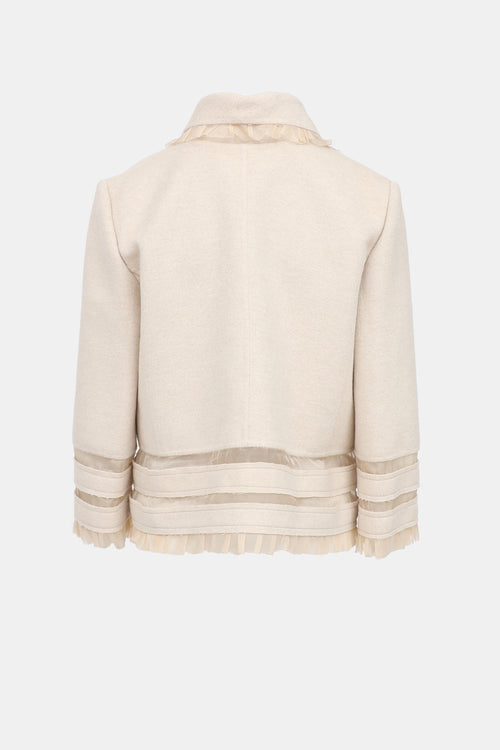 Oscar de la Renta Ruffle Jacket
