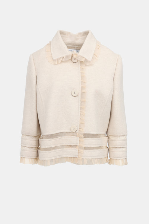 Oscar de la Renta Ruffle Jacket