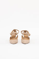 Chanel Suede Ribbed CC Pump