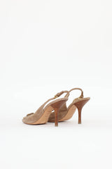 Prada Stone Whipstitch Slingback Pump