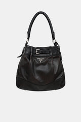 Prada Vitello Belted Shoulder Bag