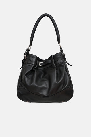 Prada Vitello Belted Shoulder Bag