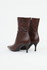 Gucci Leather Pointed Toe Boot