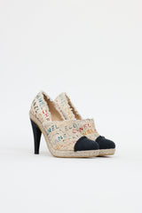 Chanel 2014 Canvas Espadrille Pump