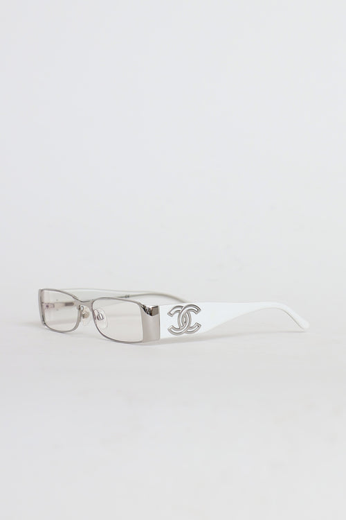 Chanel C. 2000's Rectangular 2112 Glasses
