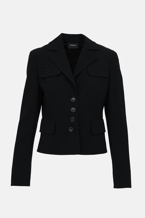 Akris Wool Cropped Blazer