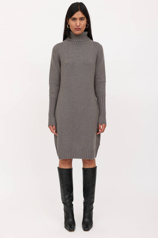Loro Piana Knit Turtleneck Dress