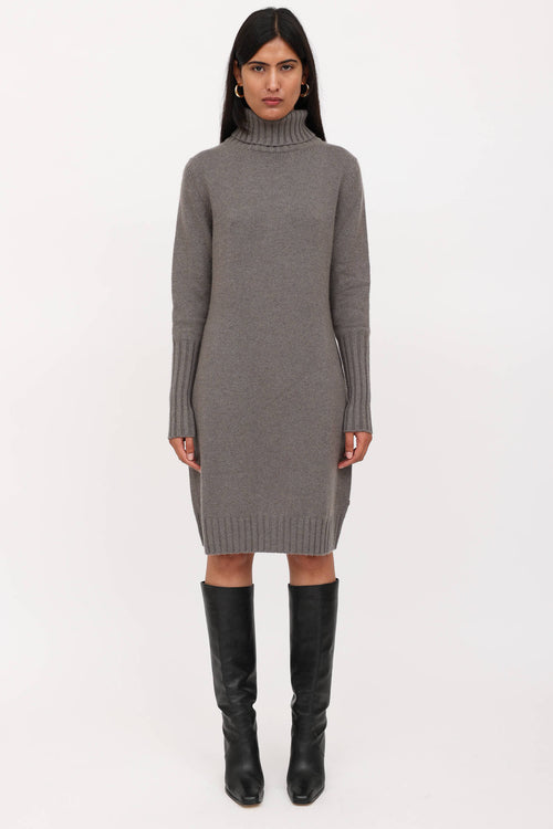Loro Piana Knit Turtleneck Dress