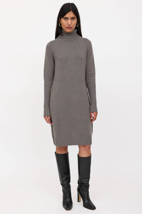 Loro Piana Knit Turtleneck Dress