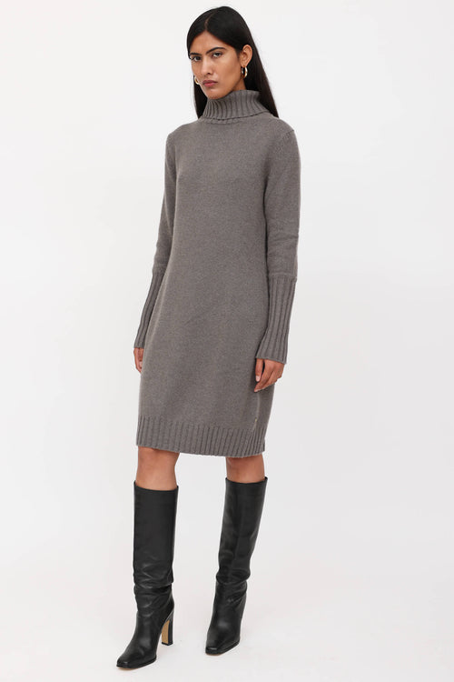 Loro Piana Knit Turtleneck Dress