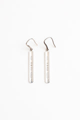 Tiffany & Co. Sterling Silver 1837 Bar Earrings